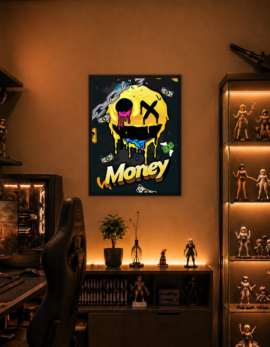 Melting Smiley Face Money
