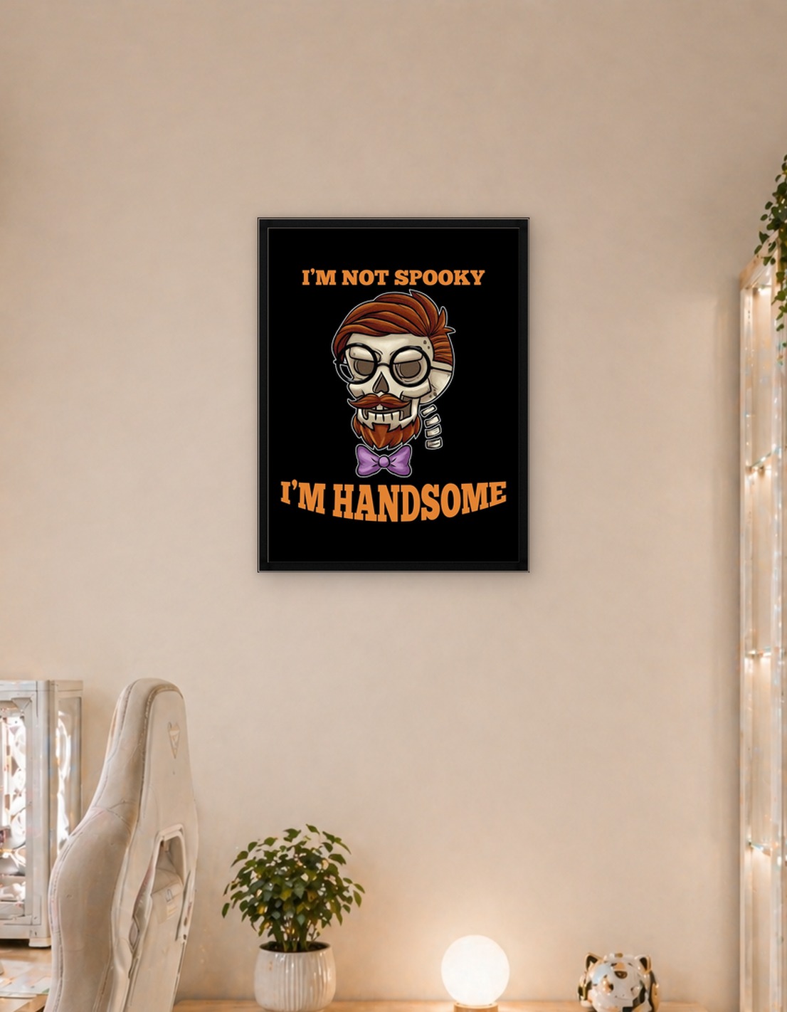 Halloween skeleton gentlem