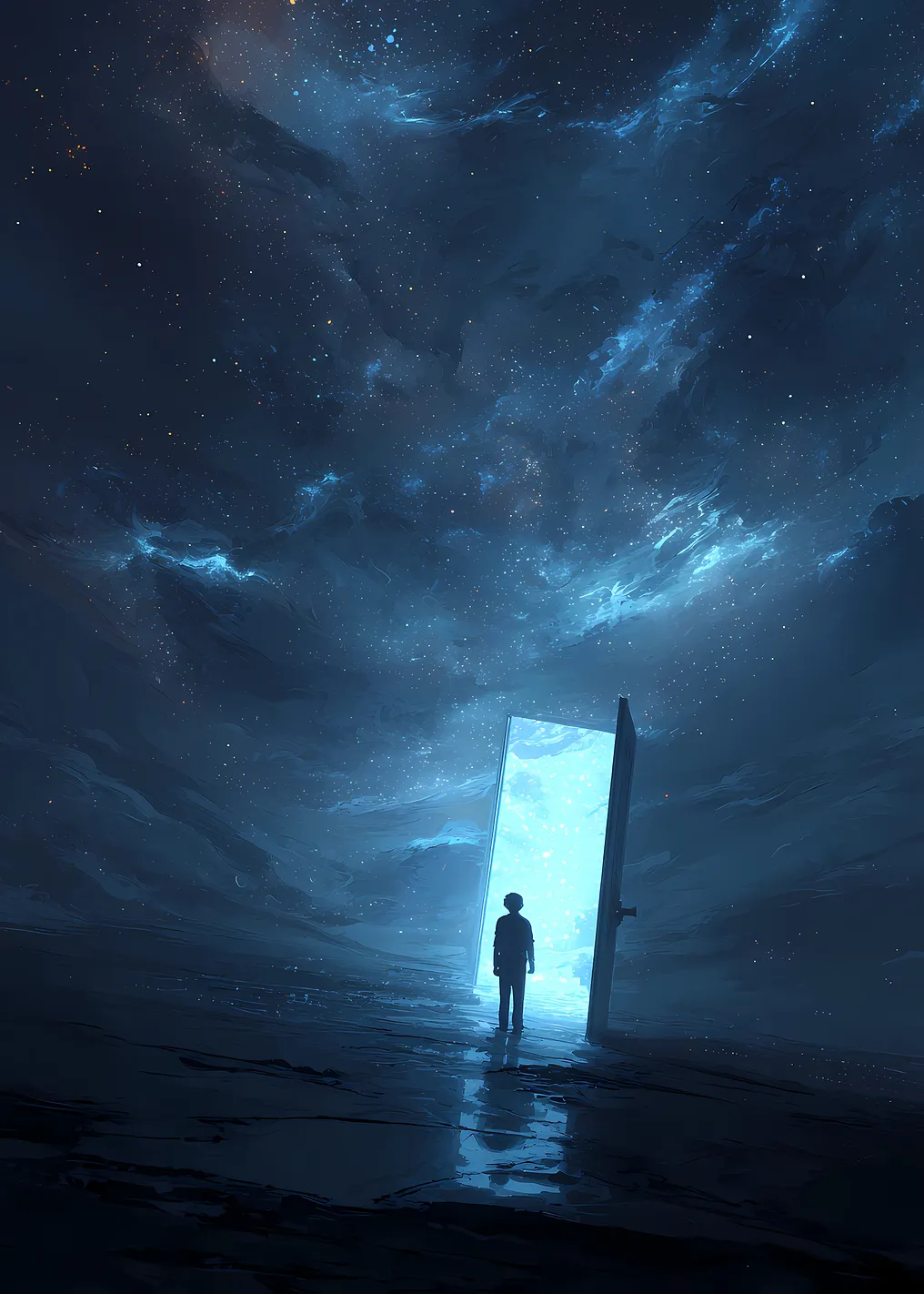 Man Enters Cosmic Portal