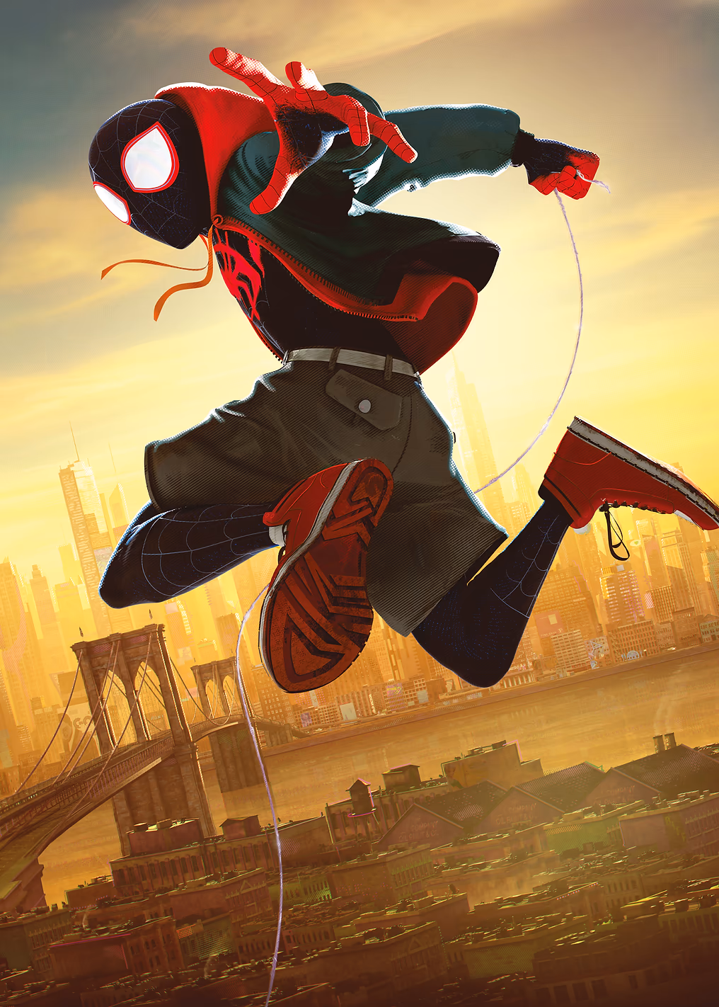 Into the Spider-Verse Miles in Action