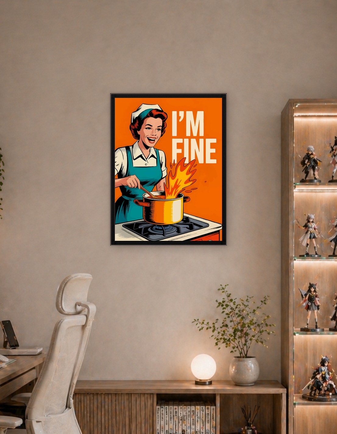 I'm Fine - Comic Style Illustration
