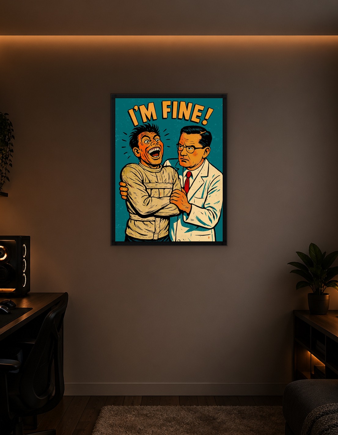 I'm Fine! Comic Illustration