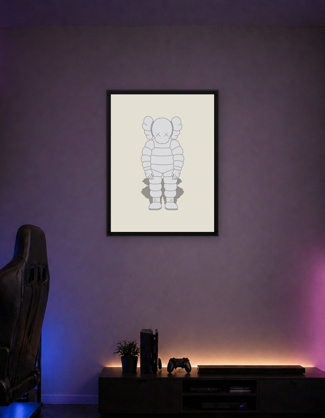 KAWS What Party White