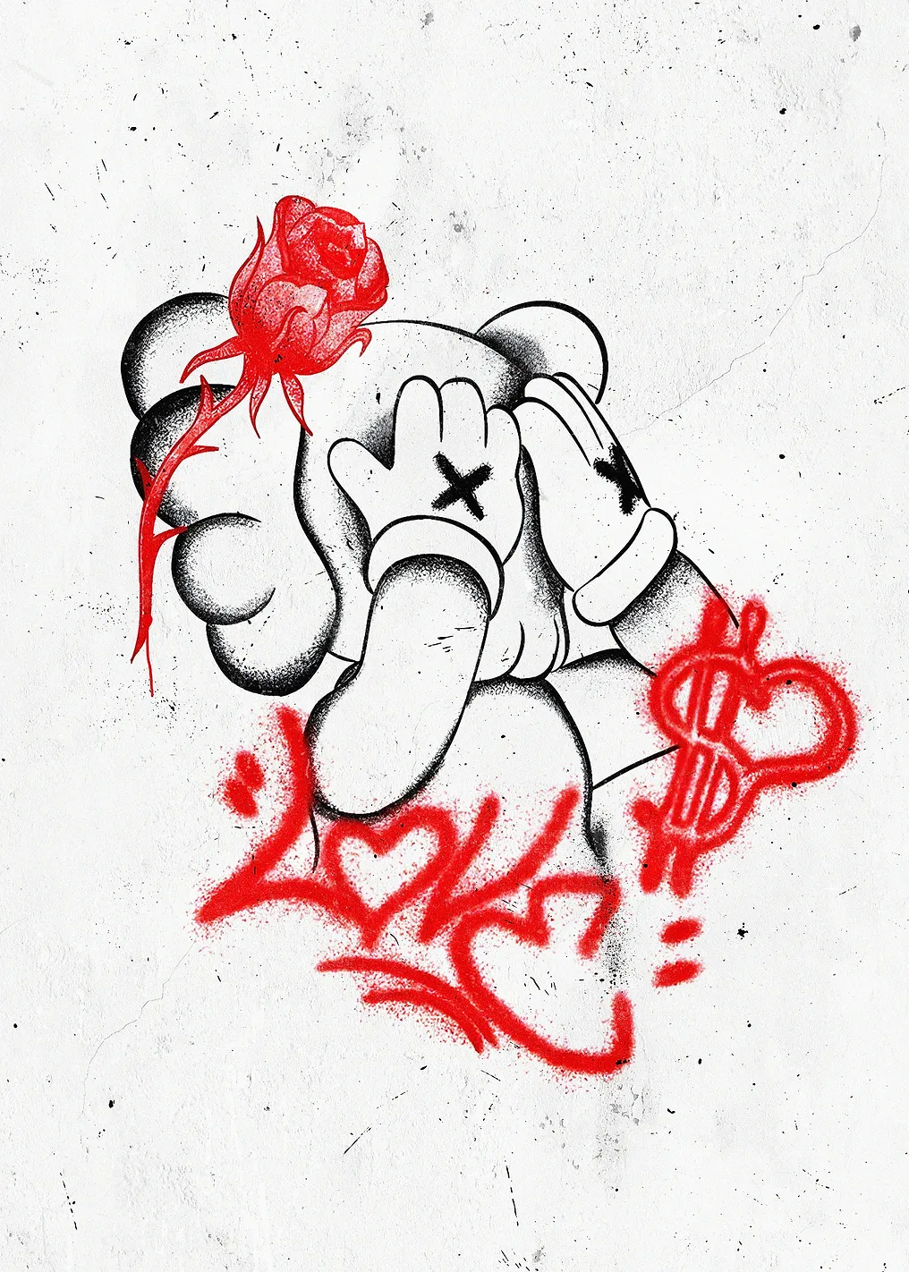 Kaws Graffiti hypebeast