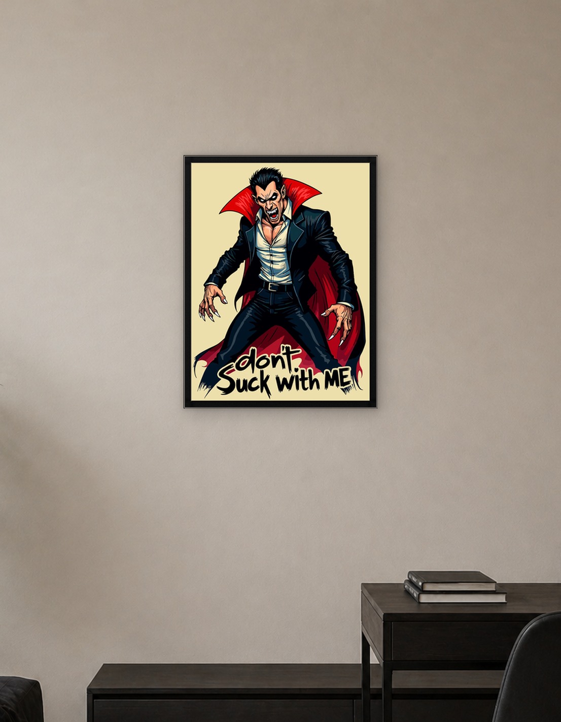 Vampire dont suck with me male angry