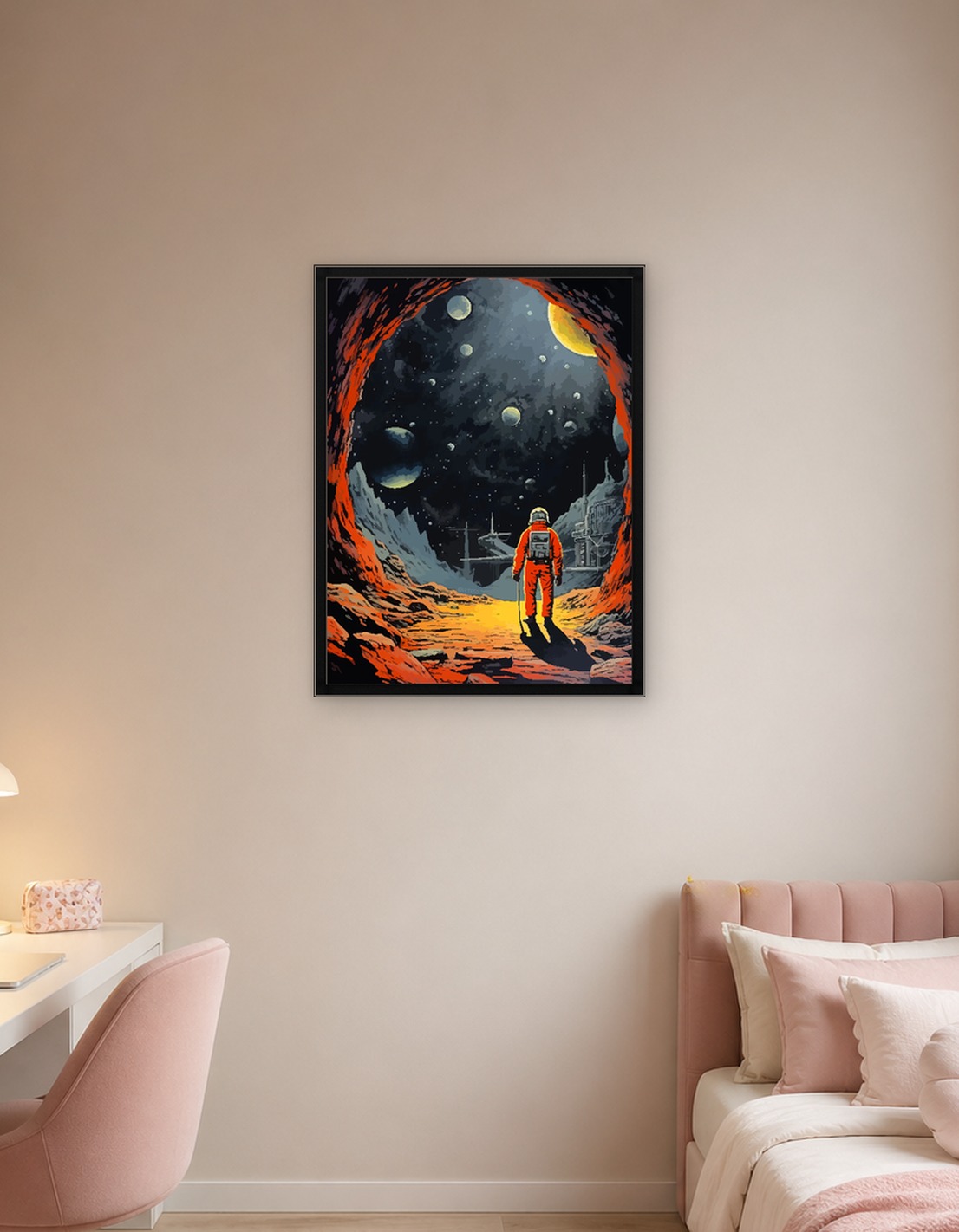Vintage Space Pixel Art