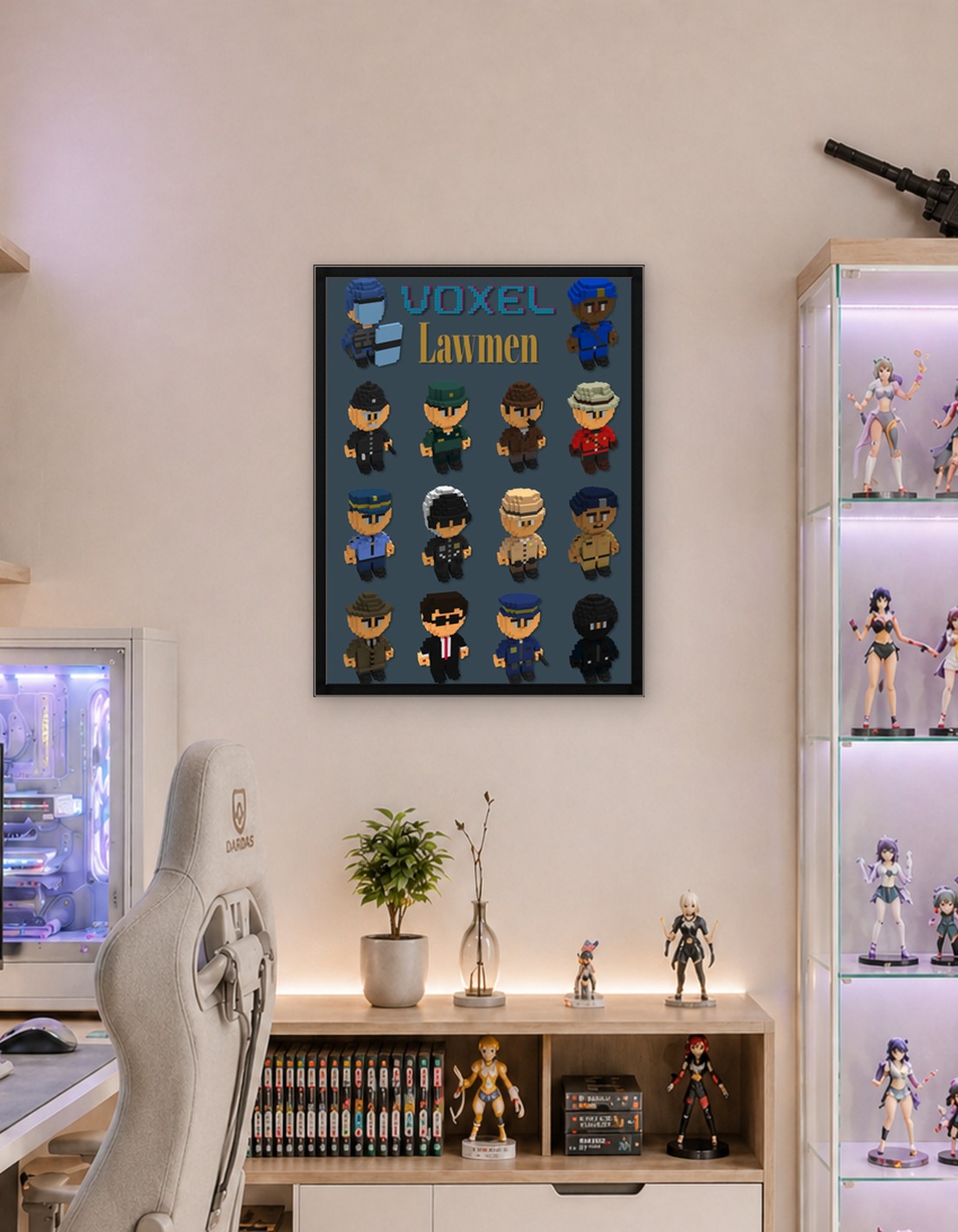 Voxel lawmen