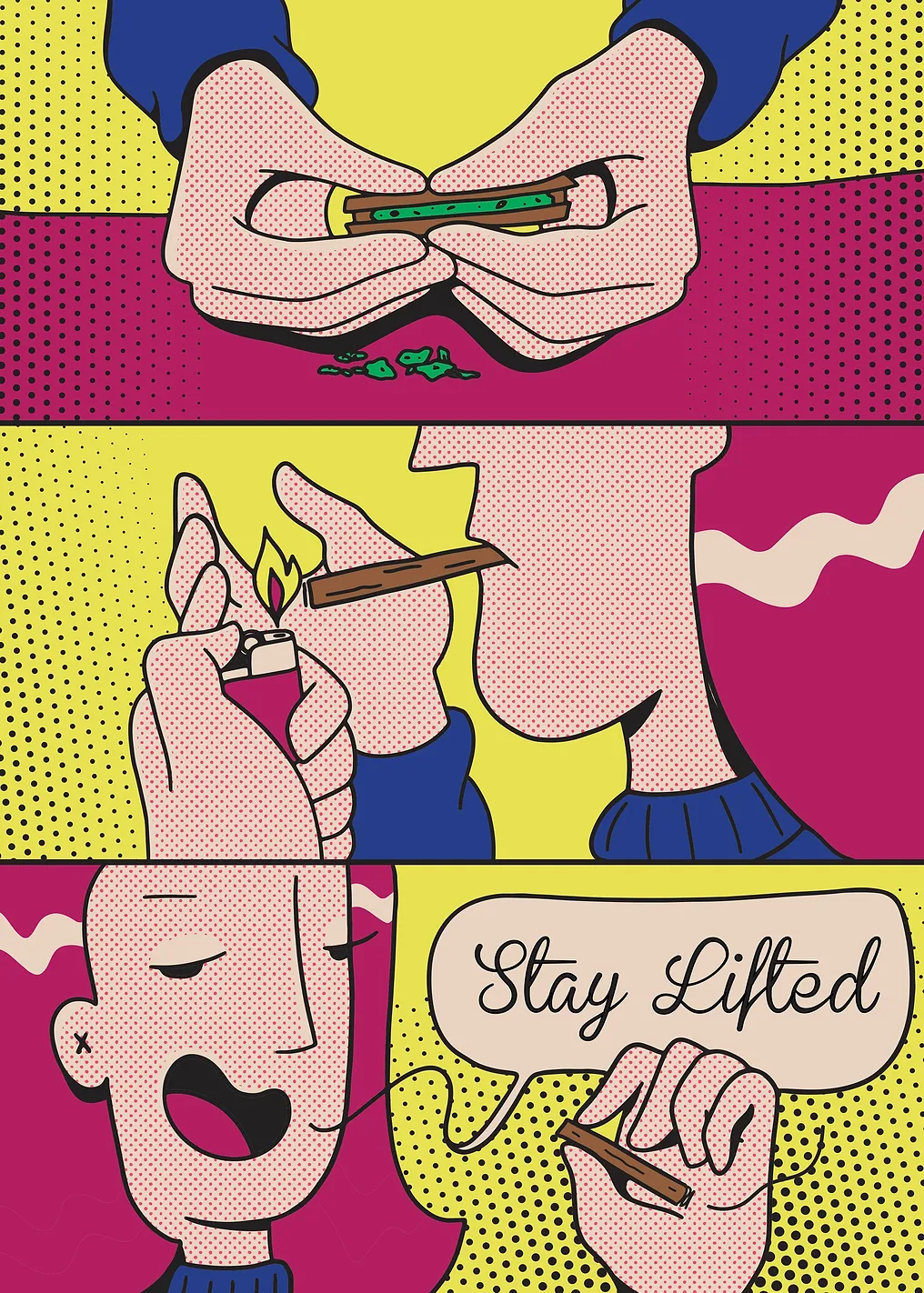 Stay lifted girl smoking