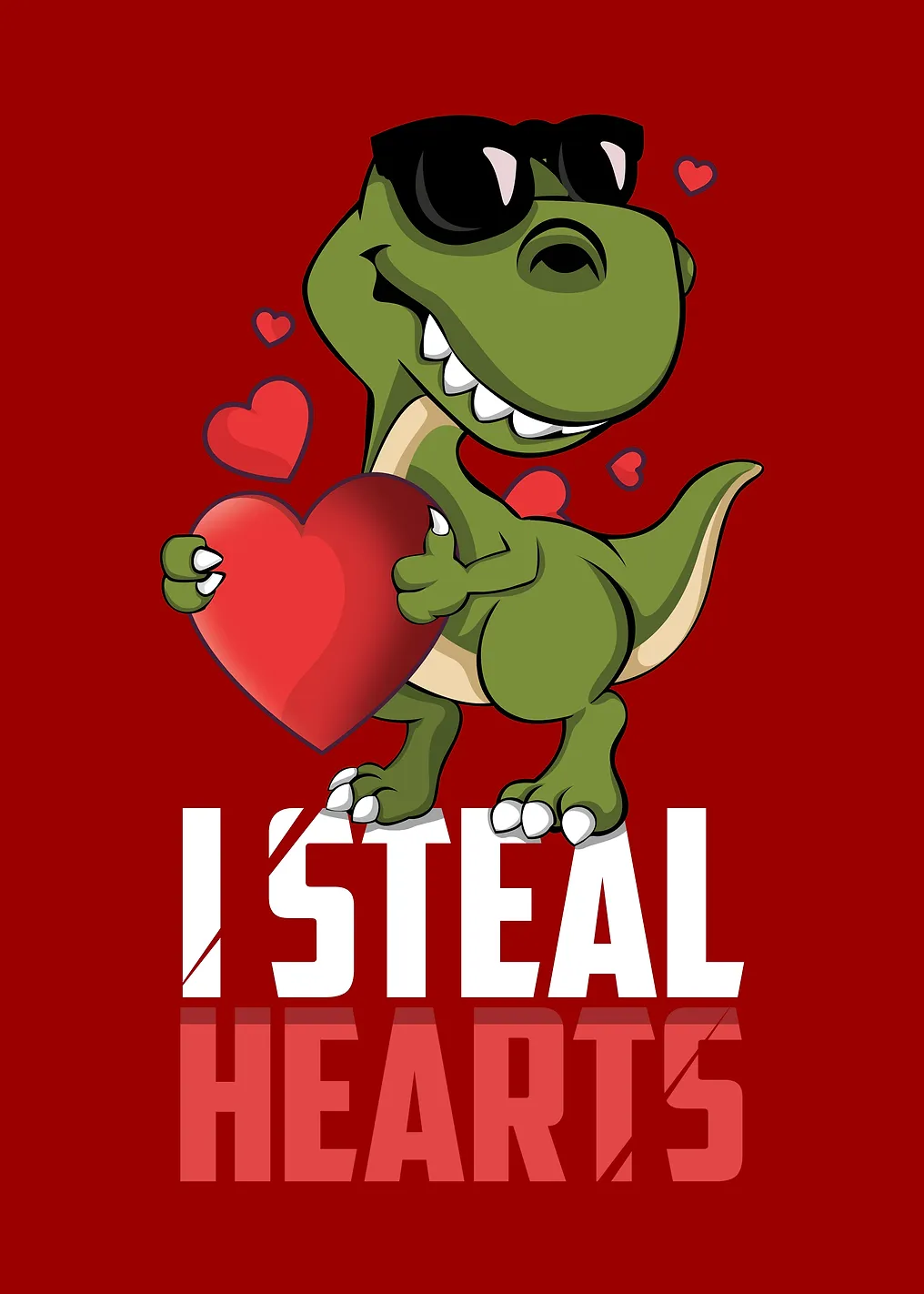 Valentines Day Dinosaur