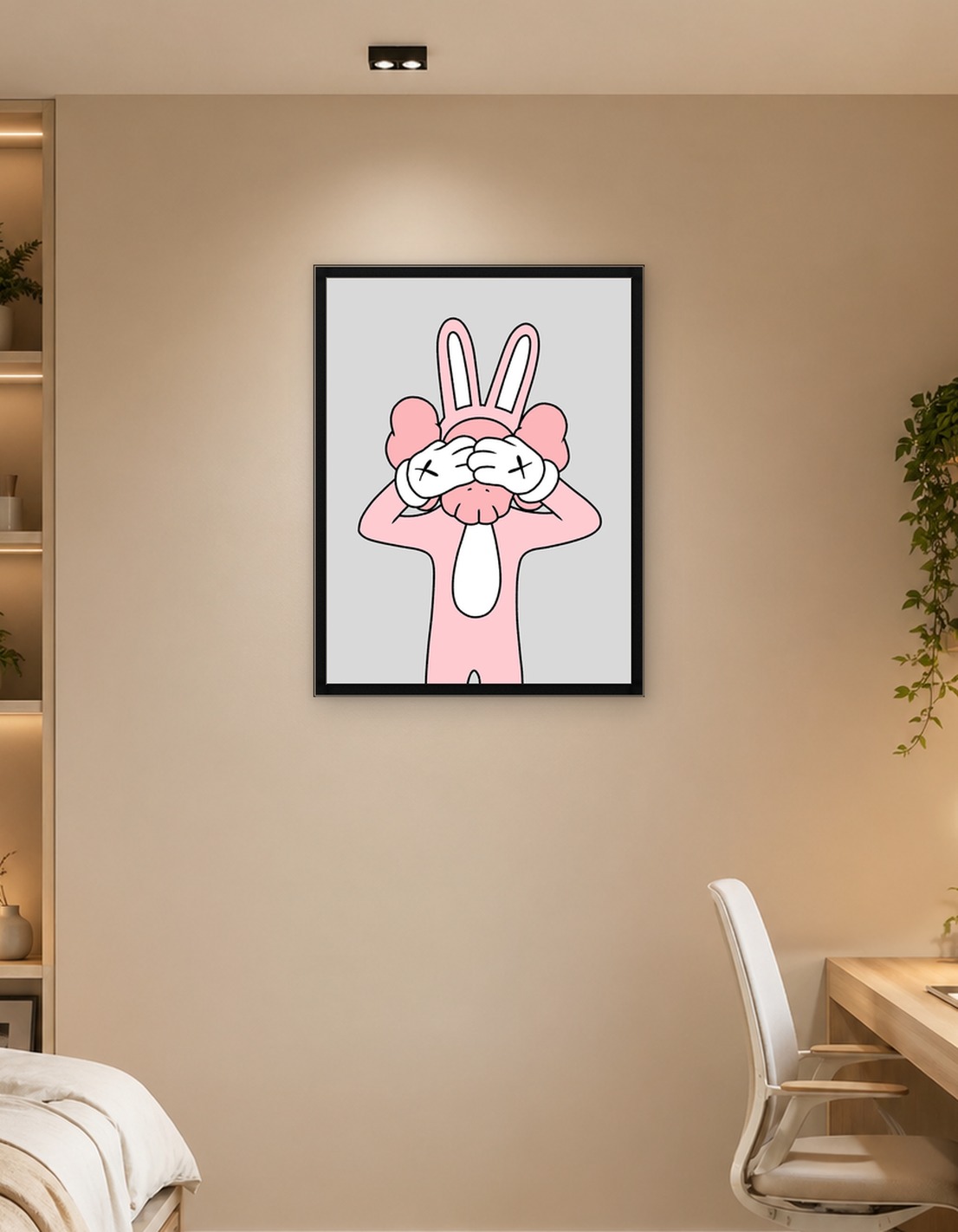 Shy pink doll