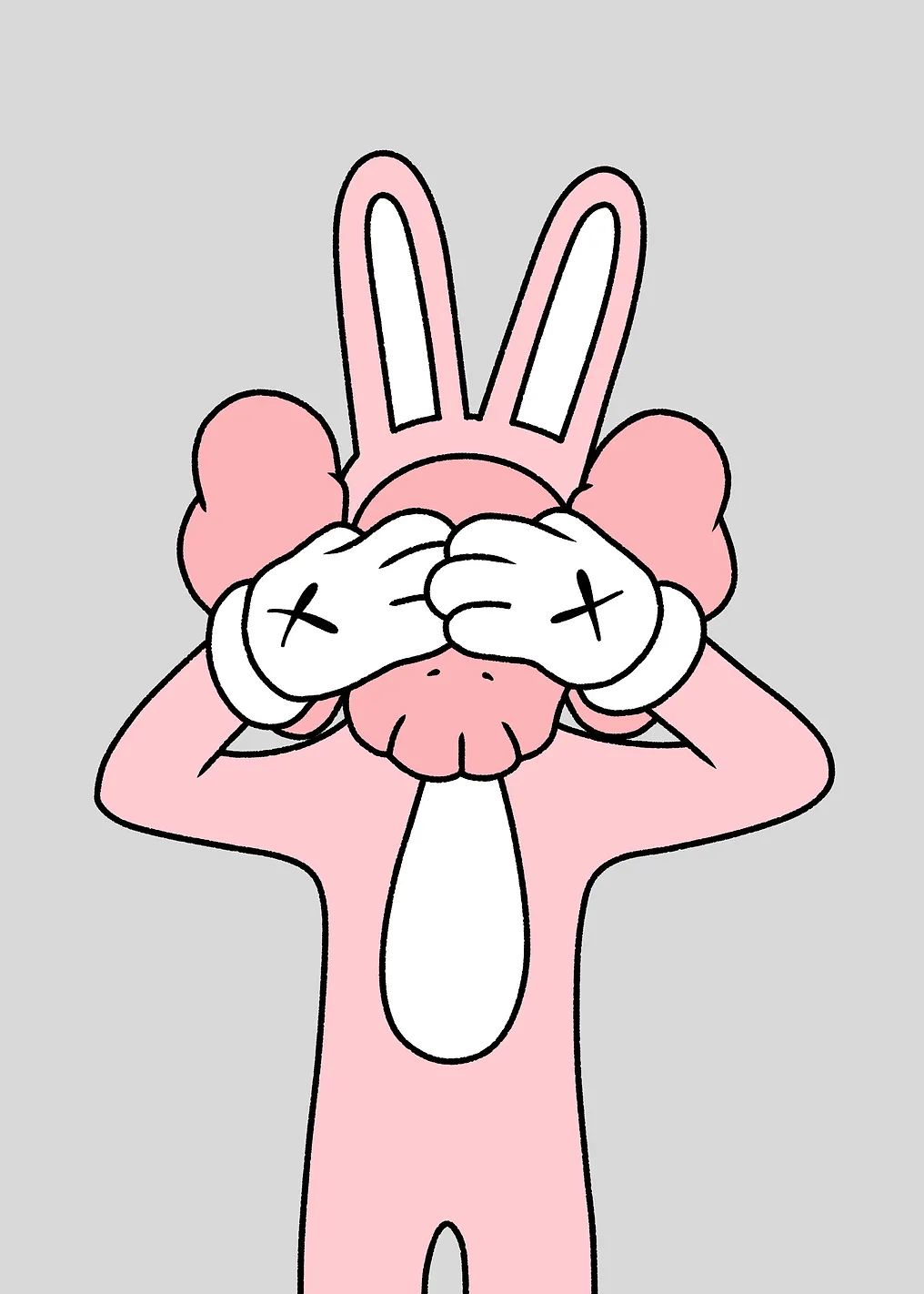 Shy pink doll