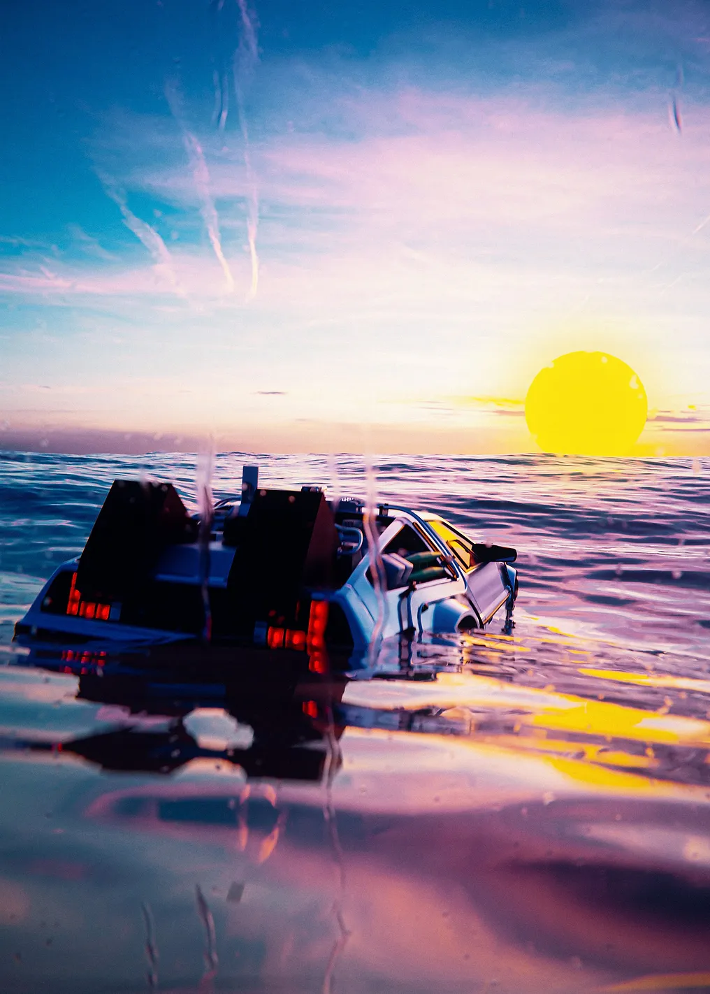 Stranded Delorean