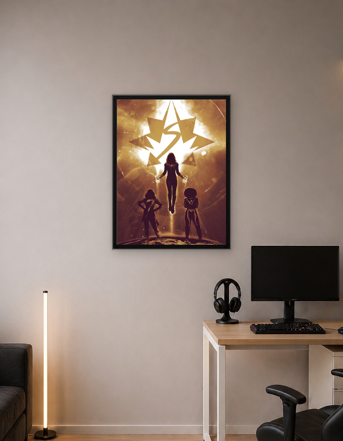 The Marvels Gold Poster