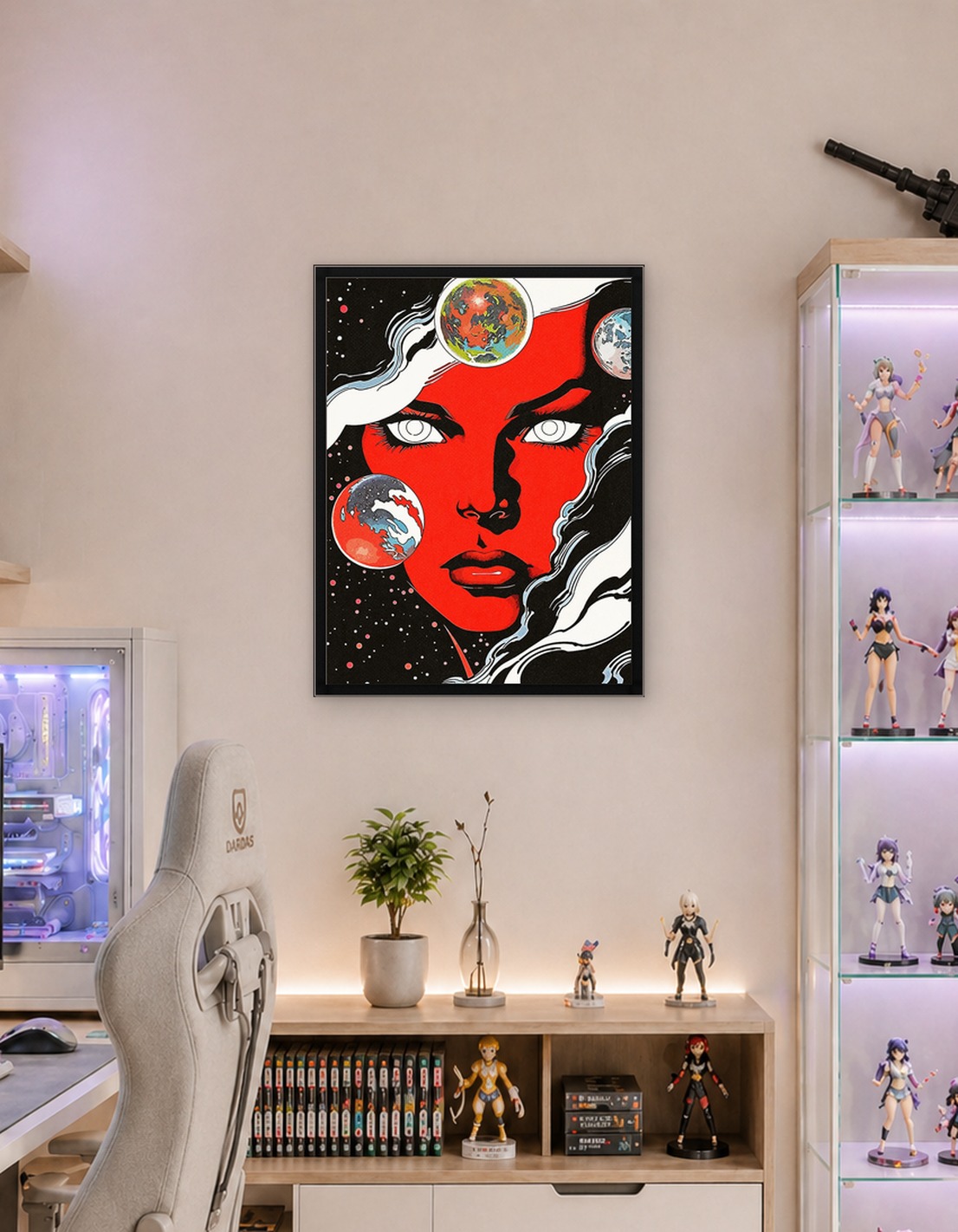 Red Face in Galaxy