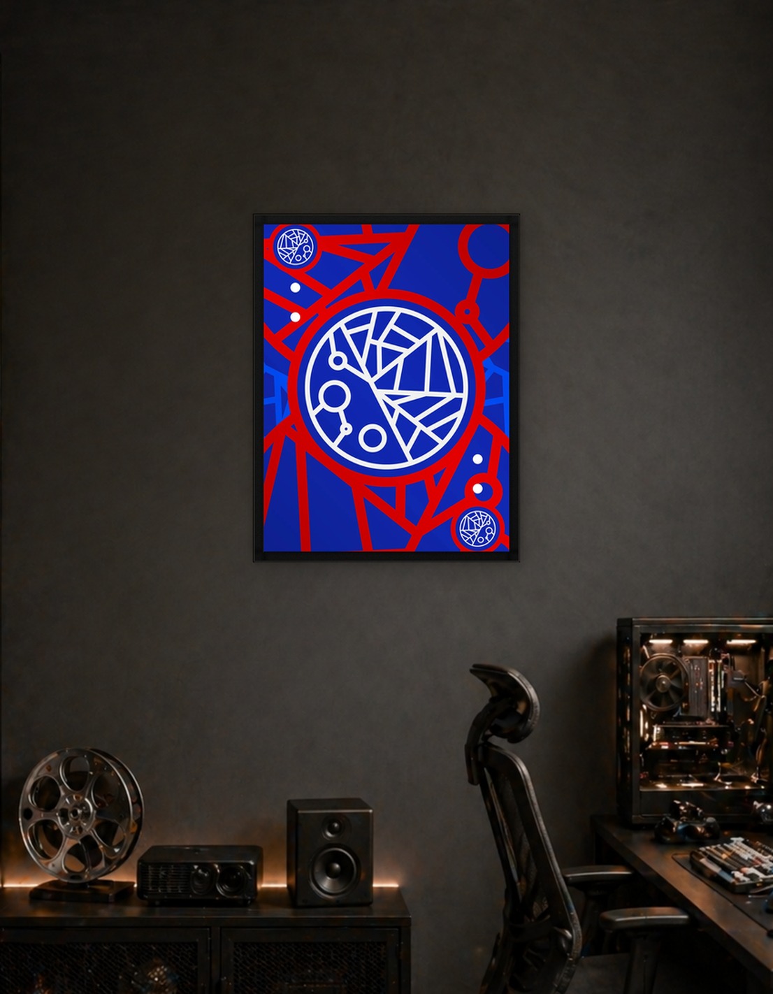 Red White and Blue Glyph - 4754141