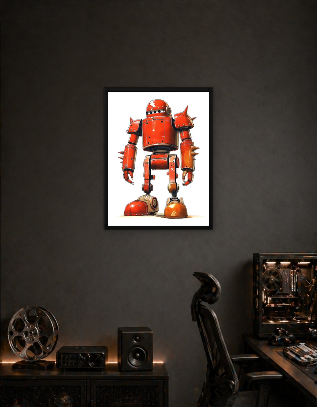 Red Junk Yard Robot