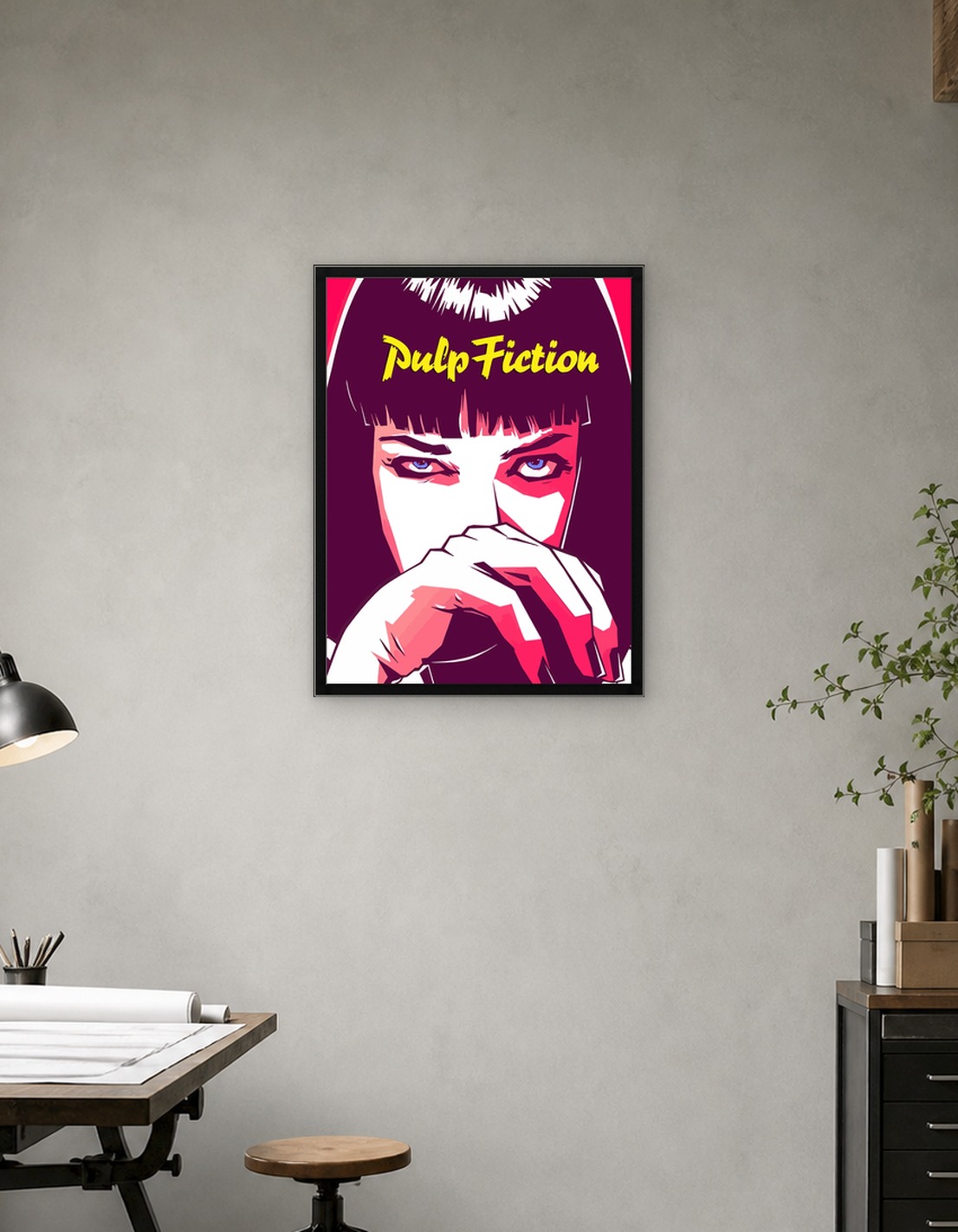 Pulp Fiction Mia Wallace Illustration
