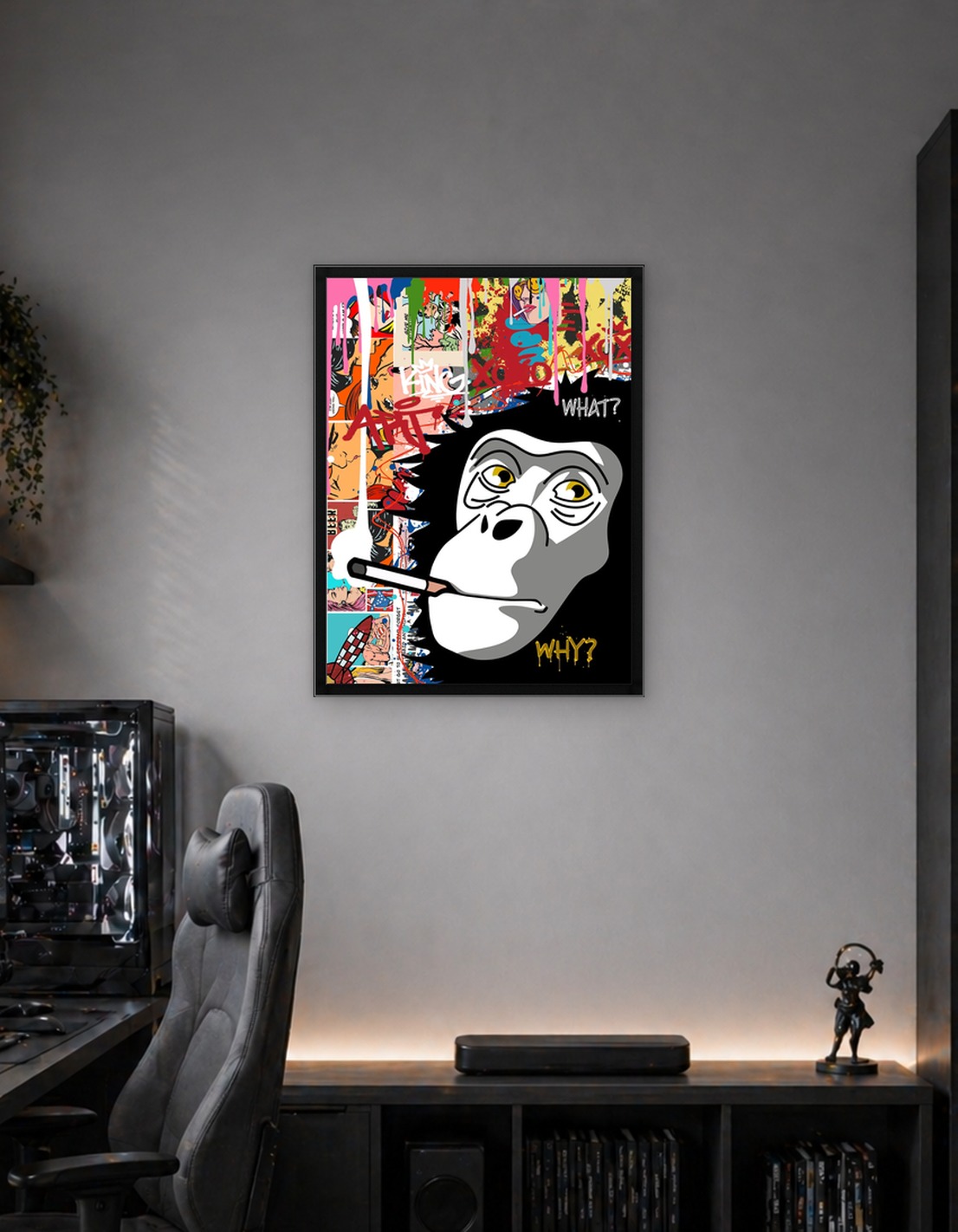 Smoking monkey
