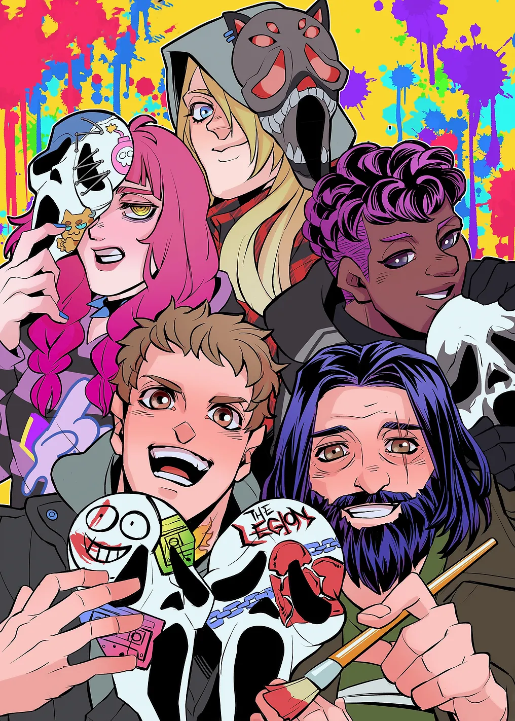 The Legion: Colorful Character Group Portrait