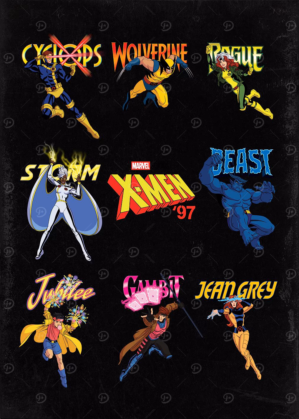 X-Men 97 Team logos