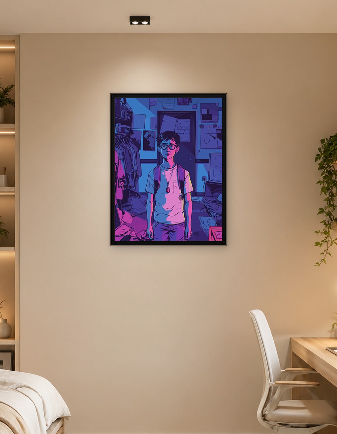 Teenage Boy in Room
