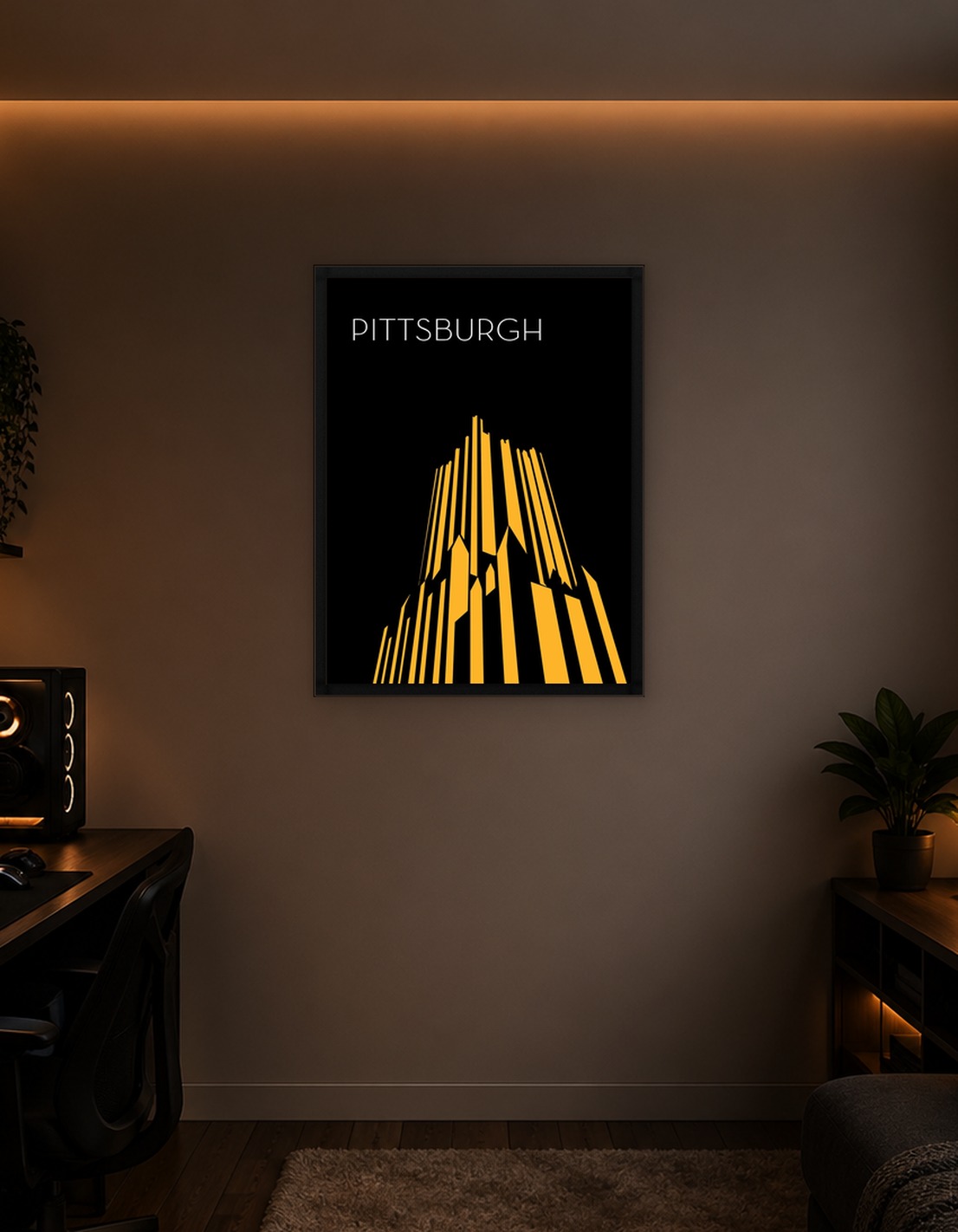 Pittsburgh Minimalist Cityscape