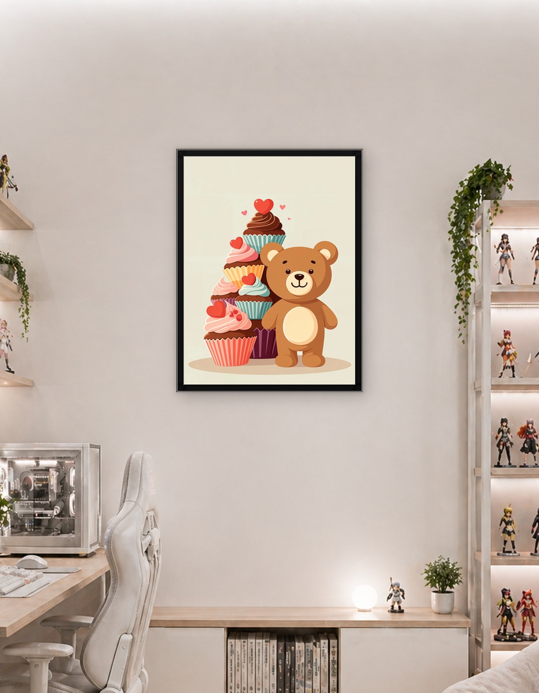 Teddy Bear with Cupcakes
