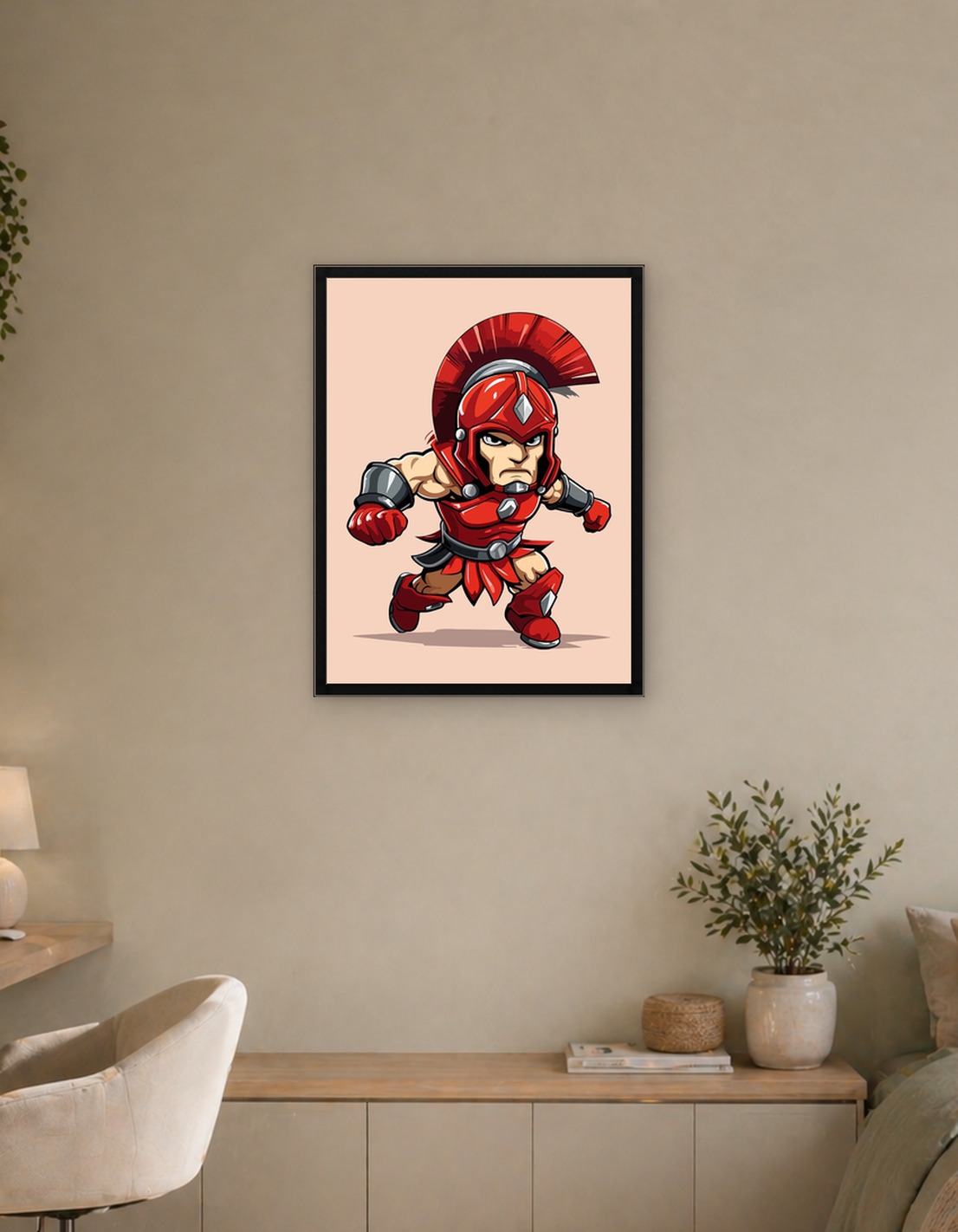 Spartan warrior cartoon - 6754899