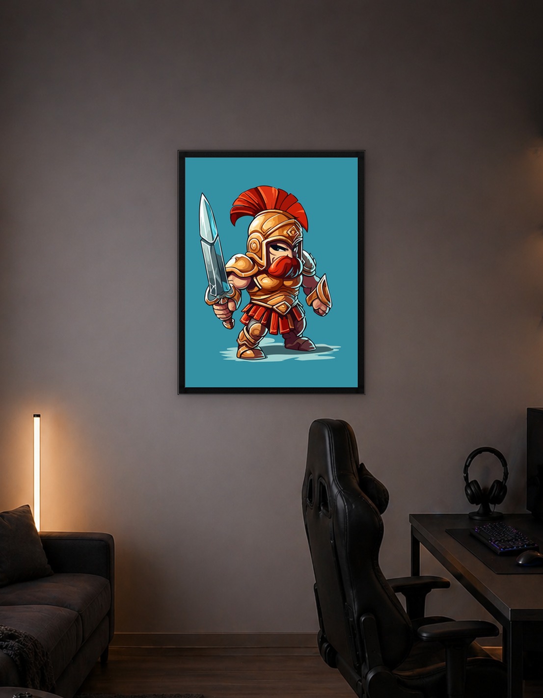 Spartan warrior cartoon - 6754901