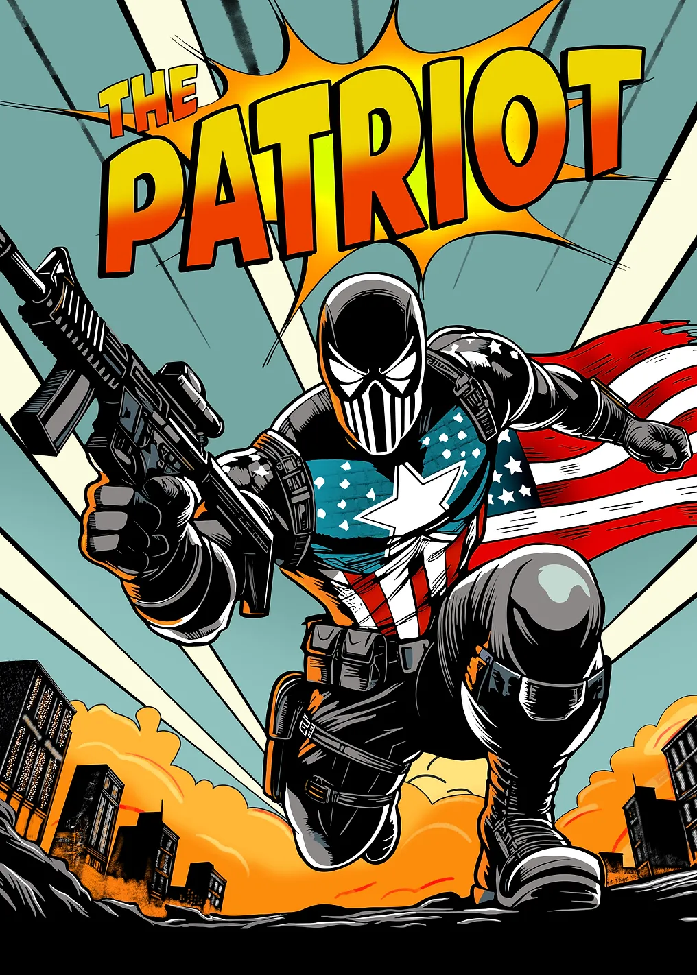 The Patriot Comic Book Cover Art