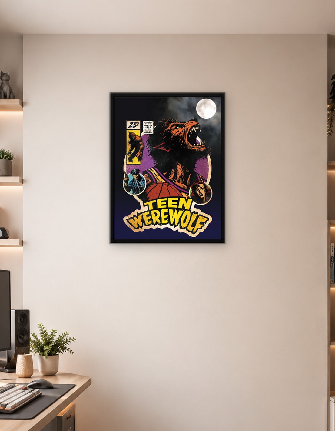 Teen Werewolf Comic Cover Art