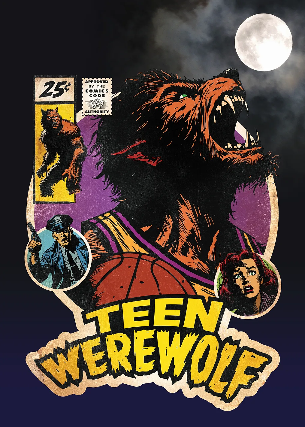 Teen Werewolf Comic Cover Art