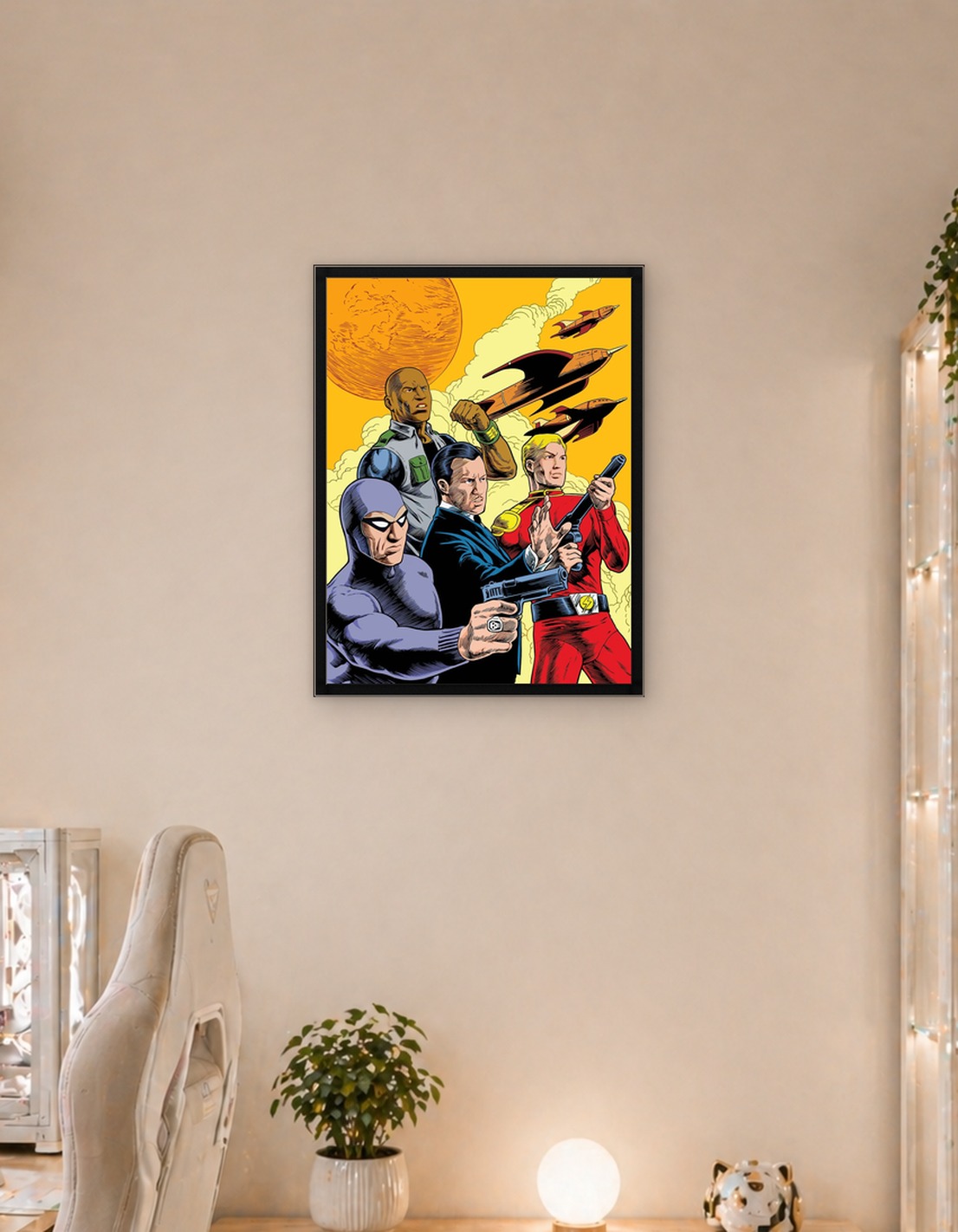 Retro Sci-Fi Comic Book Cover