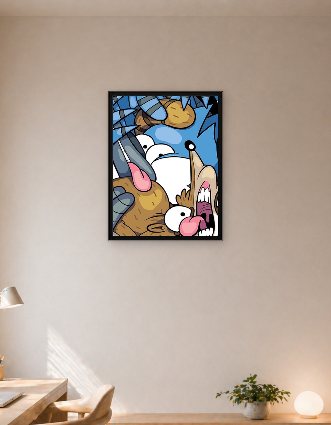 Regular Show Cartoon Characters Close-Up