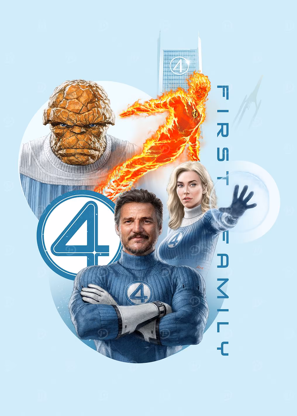 The Fantastic Four Team First Family
