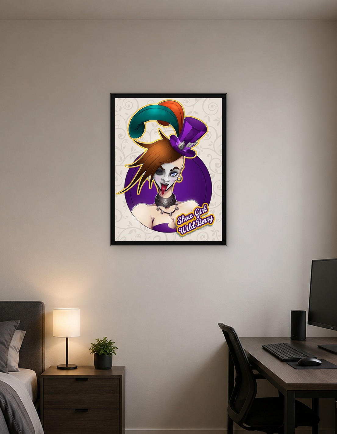 Show Girl Wild Berry Illustration