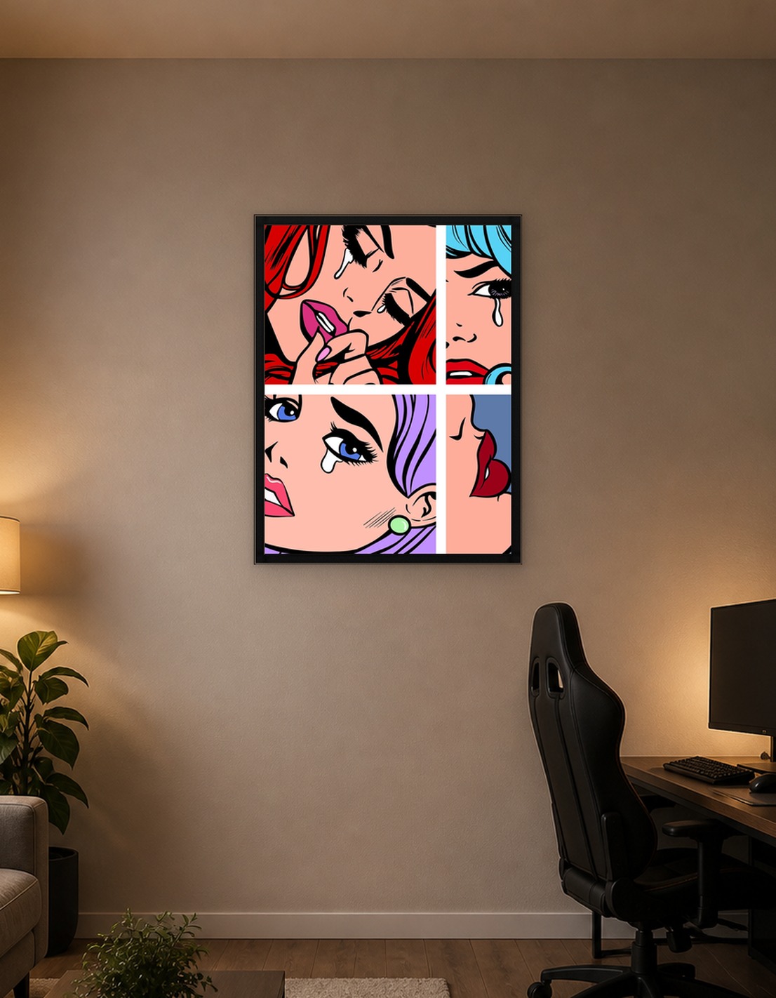 Pop art sad