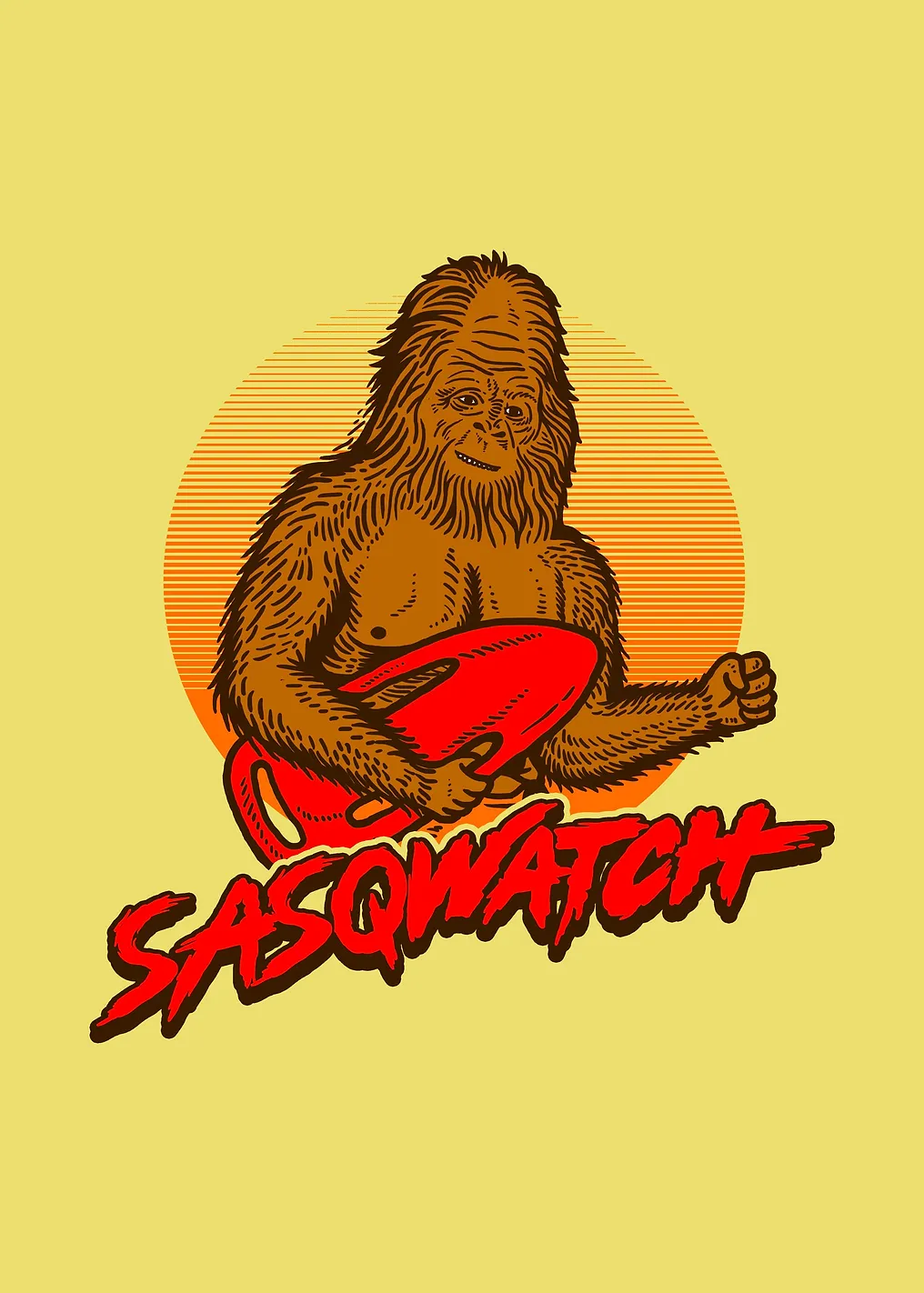 Sasq Watch Poster Bigfoot