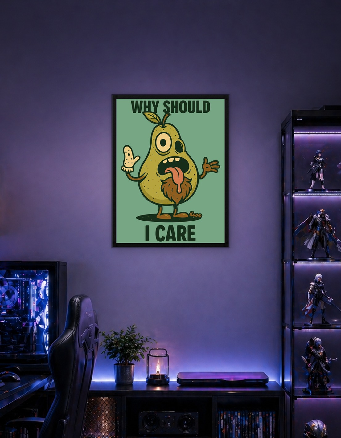 Why Should I Care Pear Cartoon