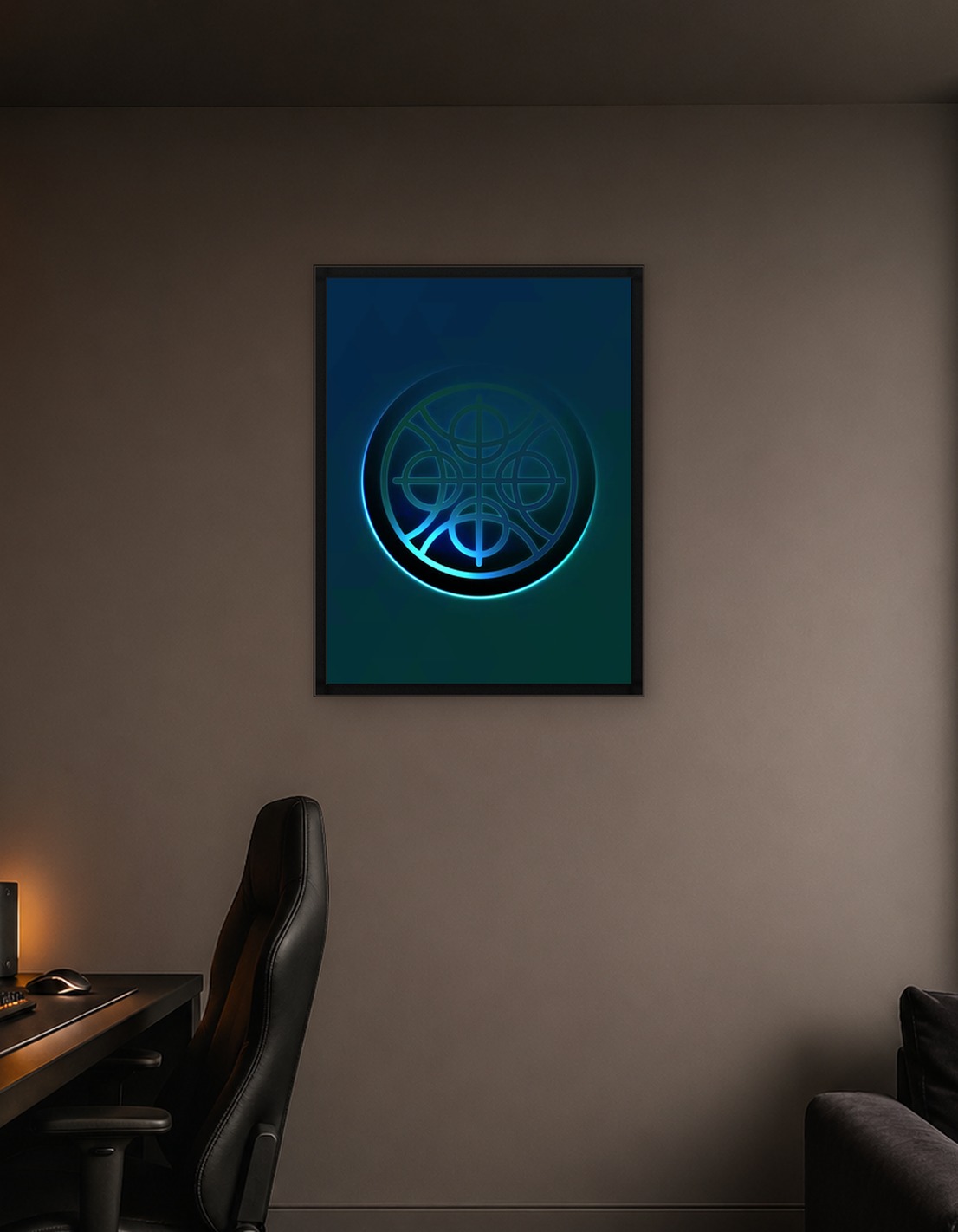 Prismatic Geometric Glyph