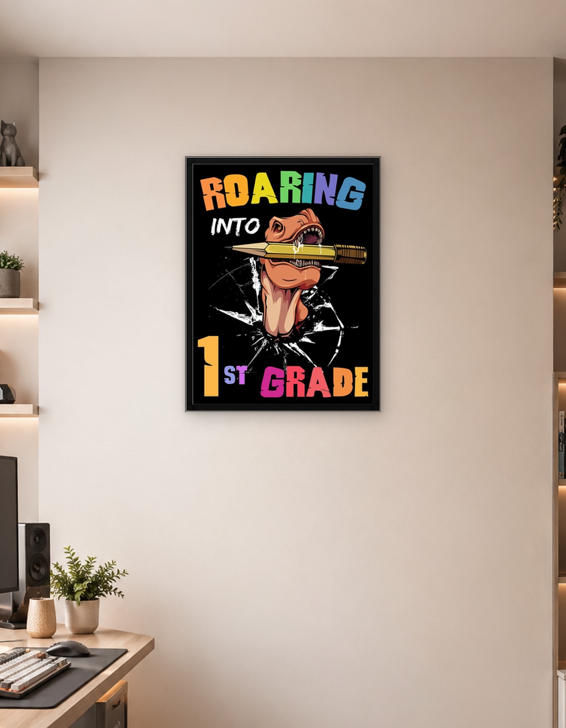 Roaring 1st Grade Dinosaur