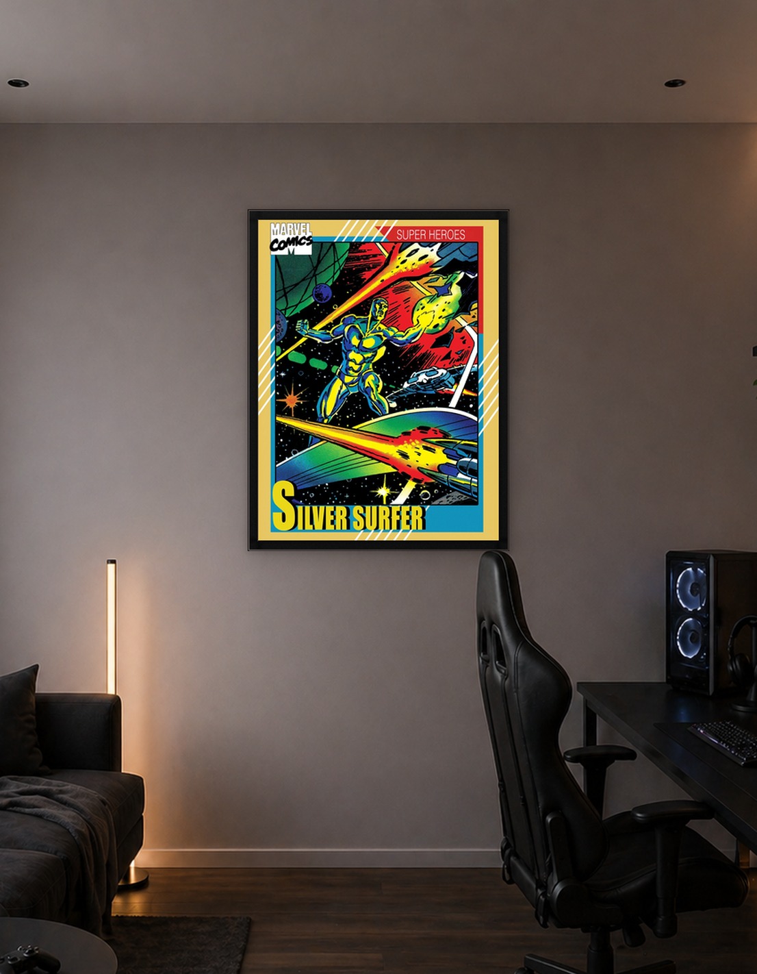 Silver Surfer Retro Trading Card