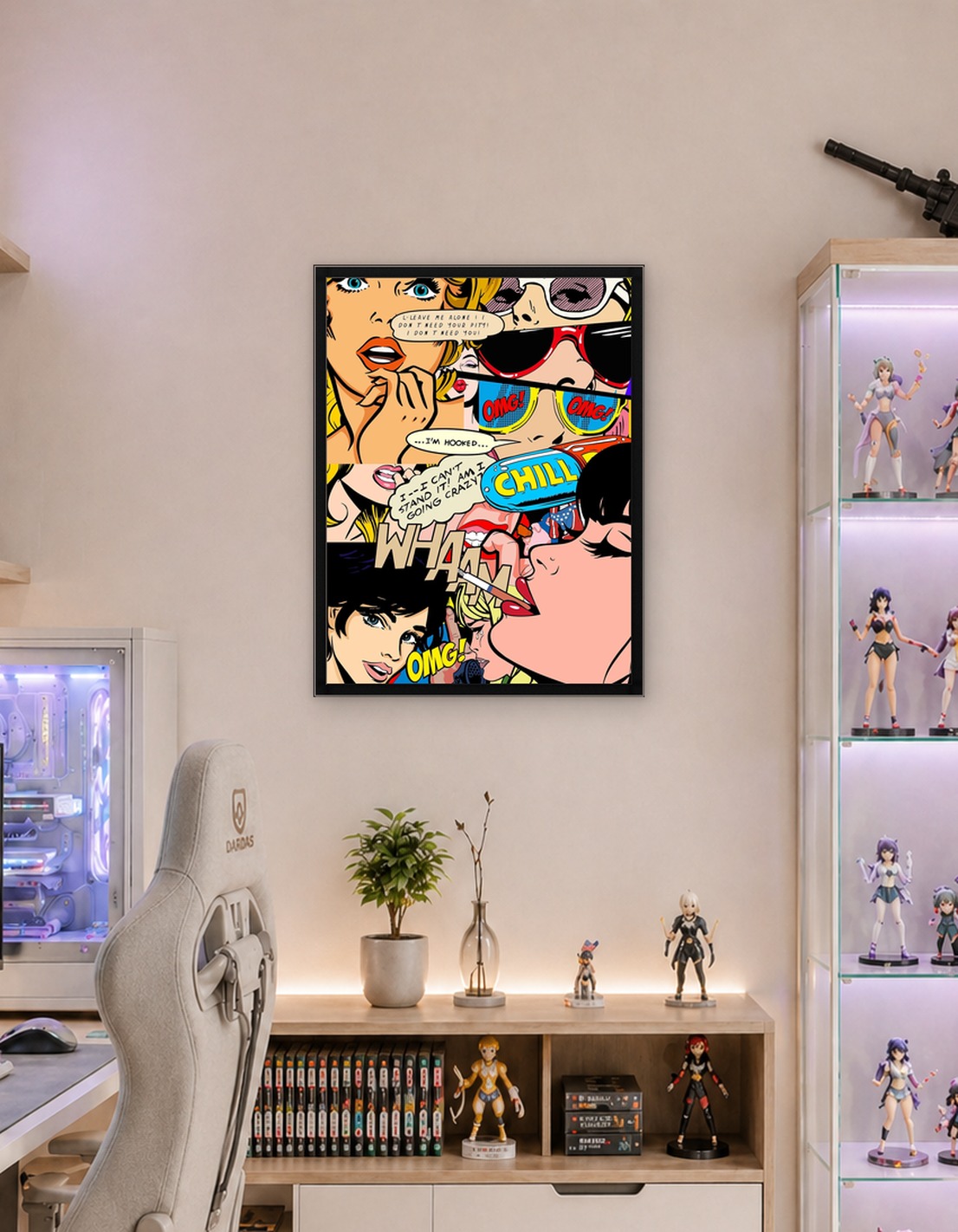 Retro comic art