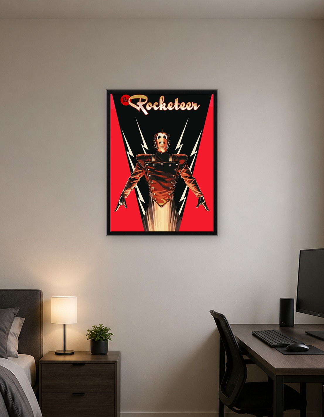 The Rocketeer retro poster art