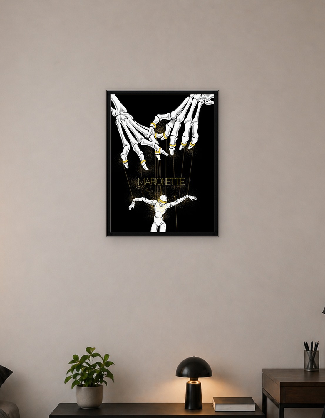 Skeleton Hands Controlling a Marionette