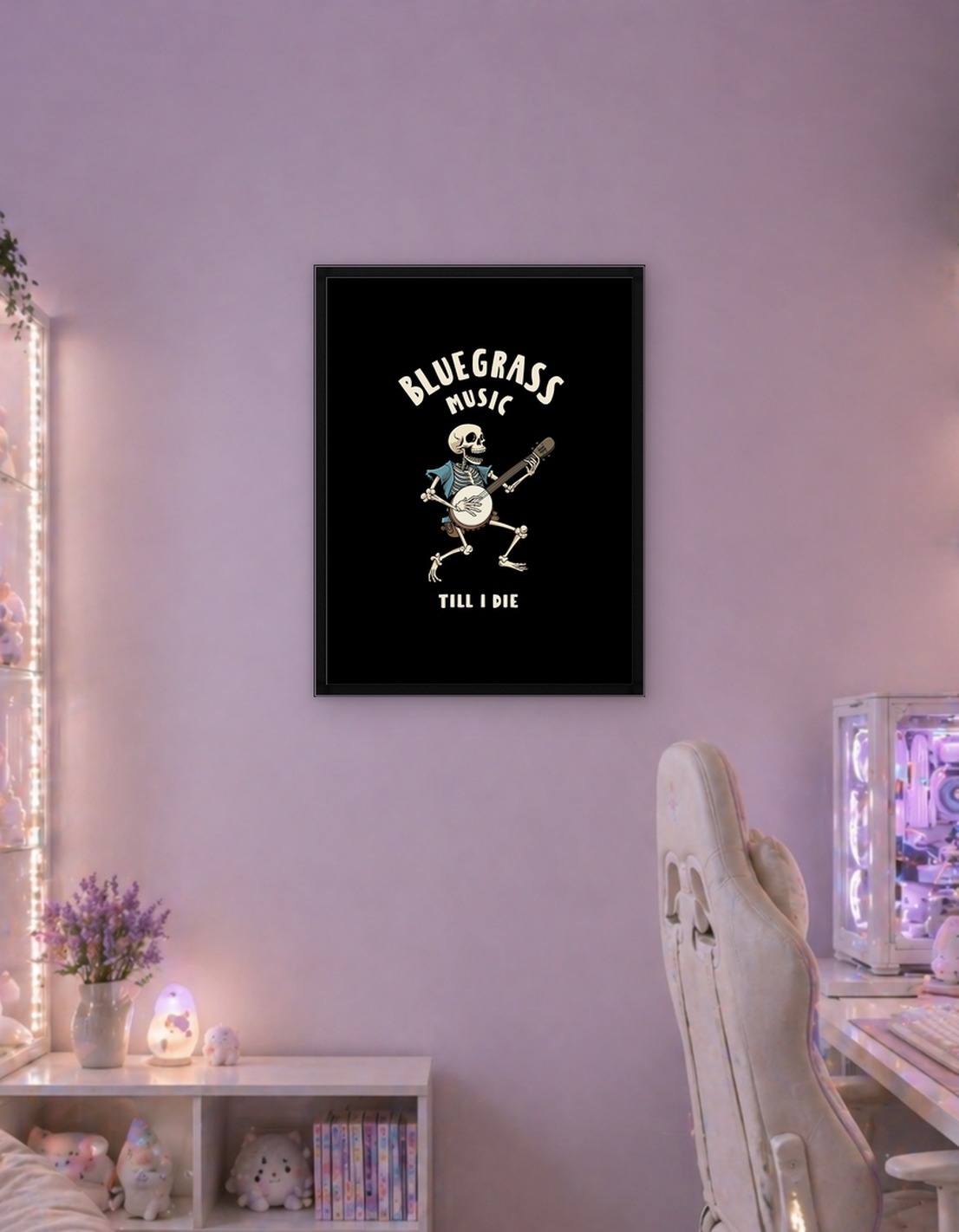 Skeleton with Banjo Design