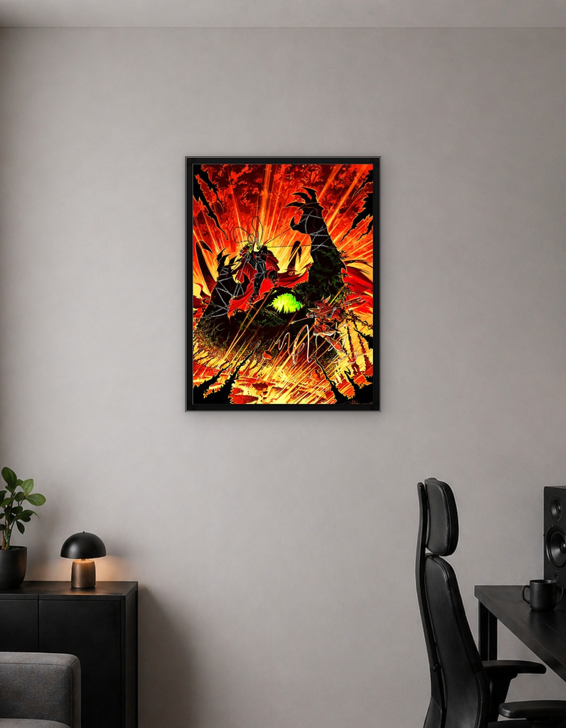 Spawn vs Angela Comic Art