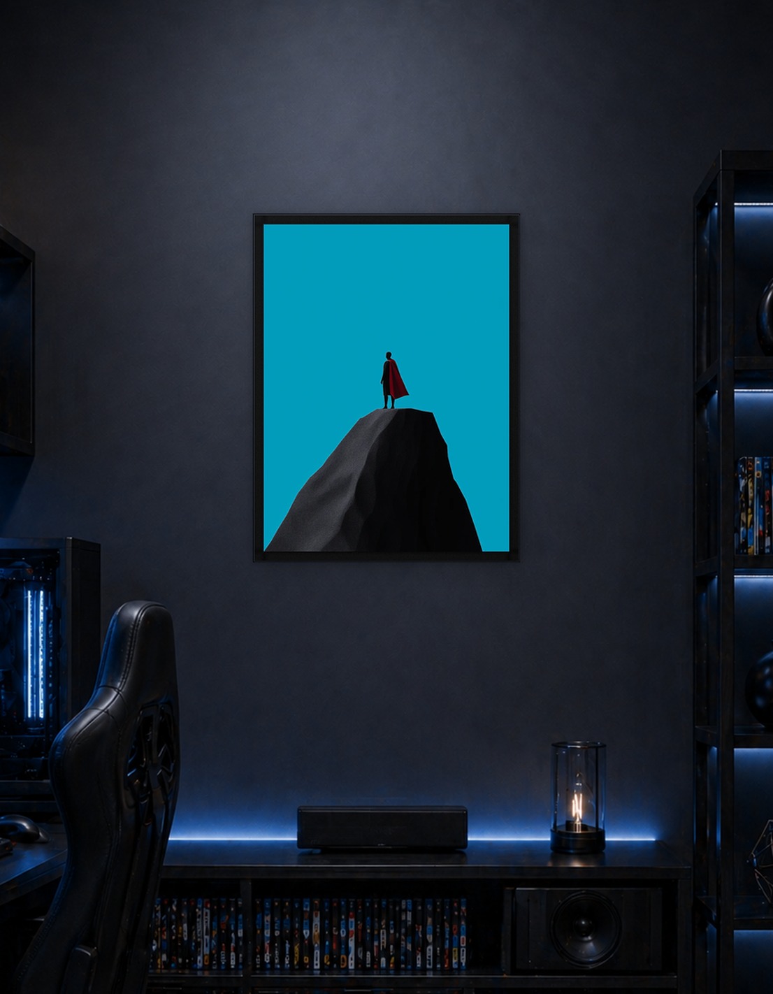 Superhero on Mountaintop