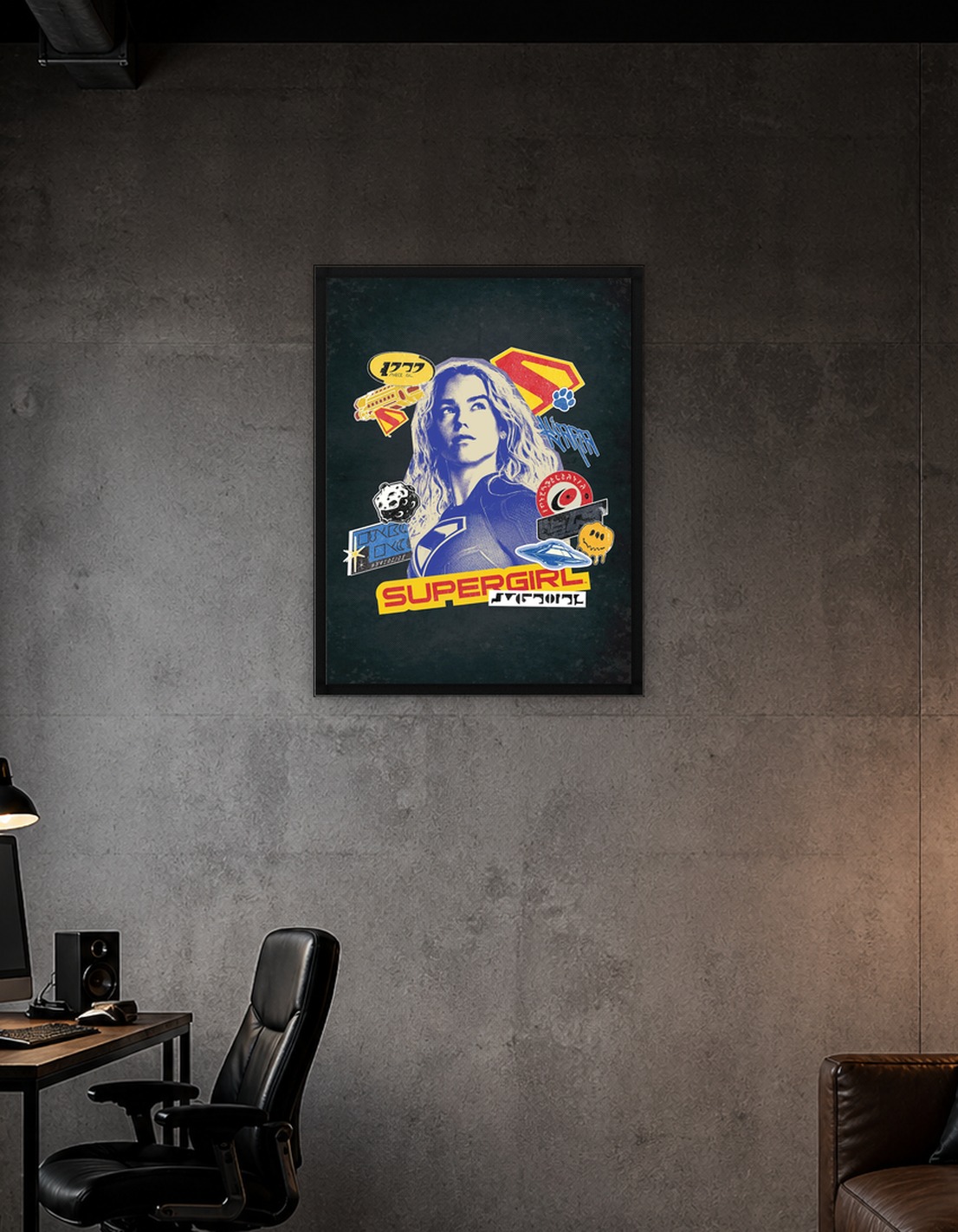 Supergirl Pop Art Collage