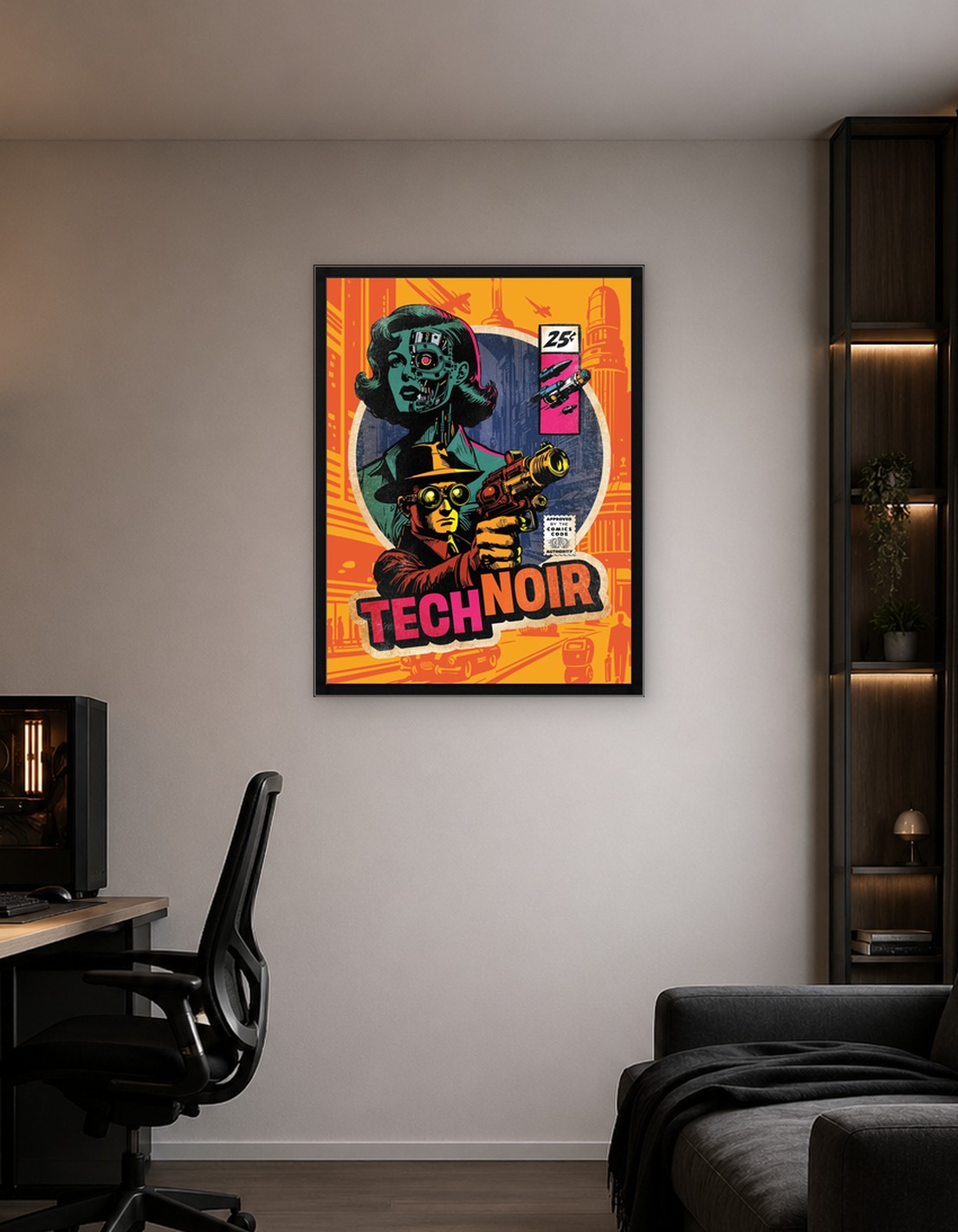 Тех-нуар (искусство ретро-комиксов)(Tech Noir (Retro Comic Book Art))